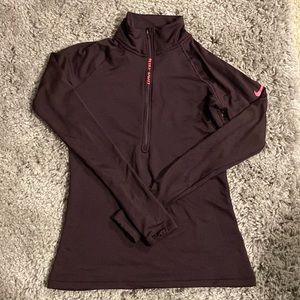 Nike Pro Hyper Warm 3/4 zip jacket - size Medium